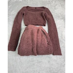 Cozy Mauve Knit Lounge Set